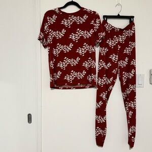 Fighting Eel Christmas Pajama Set Size MEDIUM